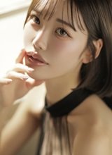 モデル系美女のスタイル映えるドレスショット