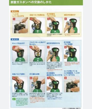 初めてのガス交換。