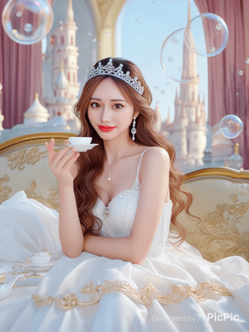 流行りのAIフォト👸🏼👑